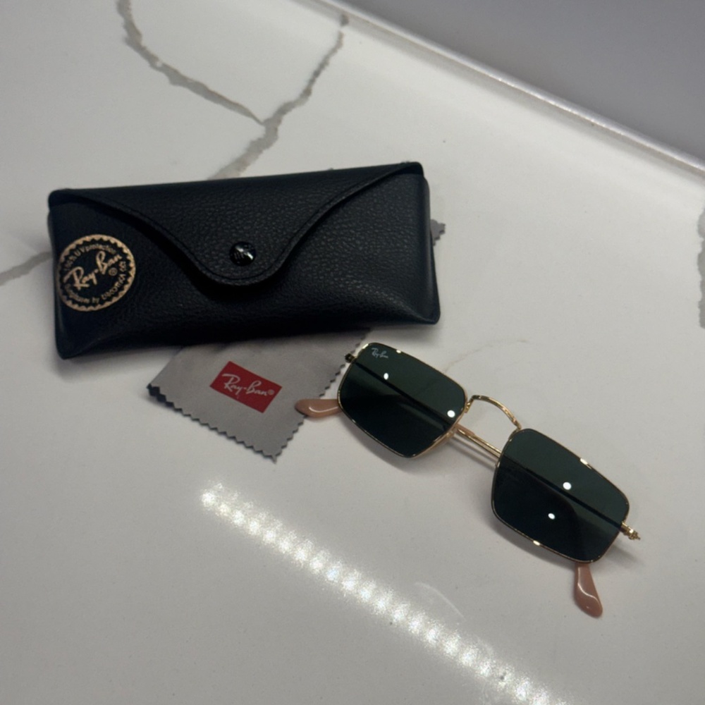 Ray-Ban JULIE RB 3957 unisex Gold Geometric Sunglasses